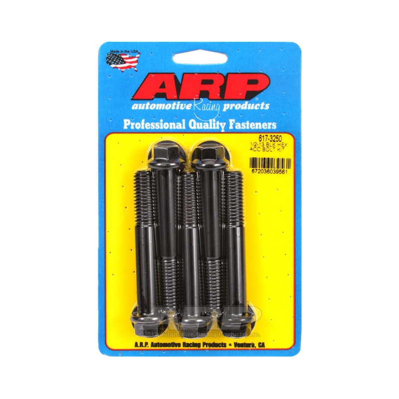 Set de șuruburi și piulițe universale ARP 1/2-13 – Șuruburi hexagonale cu finisaj negru oxidat, x5 - ARP-617-3250 - 617-3250 - 3666618191713
